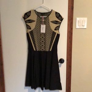 Ted Baker Metallic Jacquard Dress